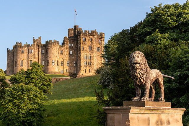 Alnwick Castle from Lion Bridge