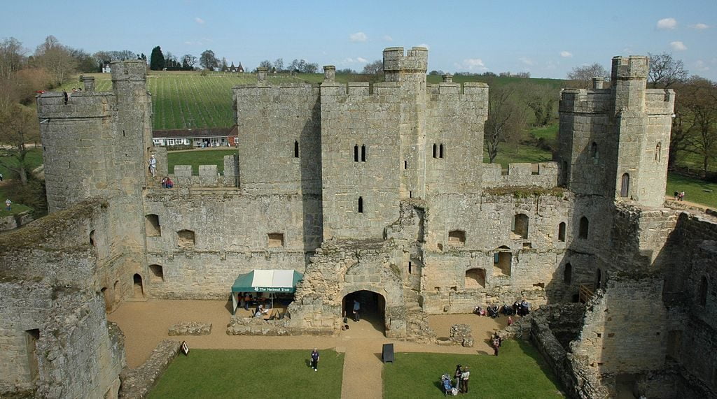 Interior of Bodiam Castle