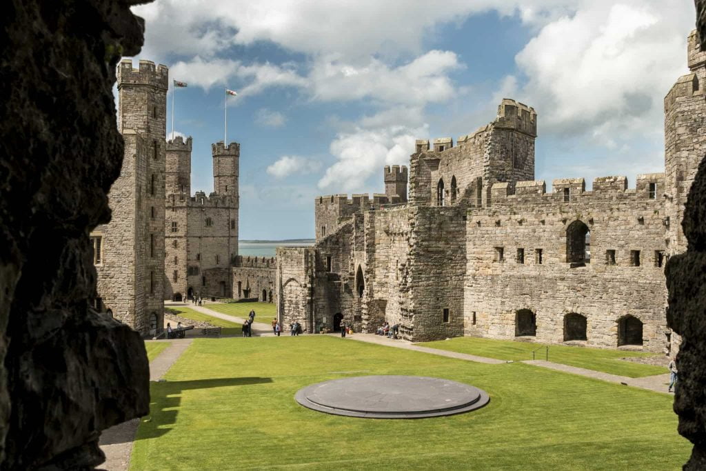 Caernarfon Castle courtyard