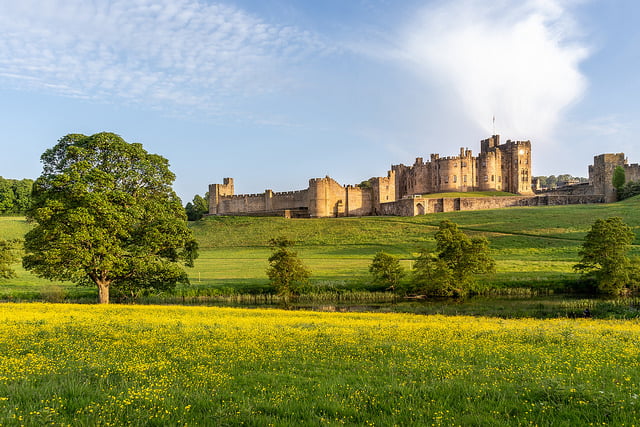 Beautiful shot of Alnwick Castle