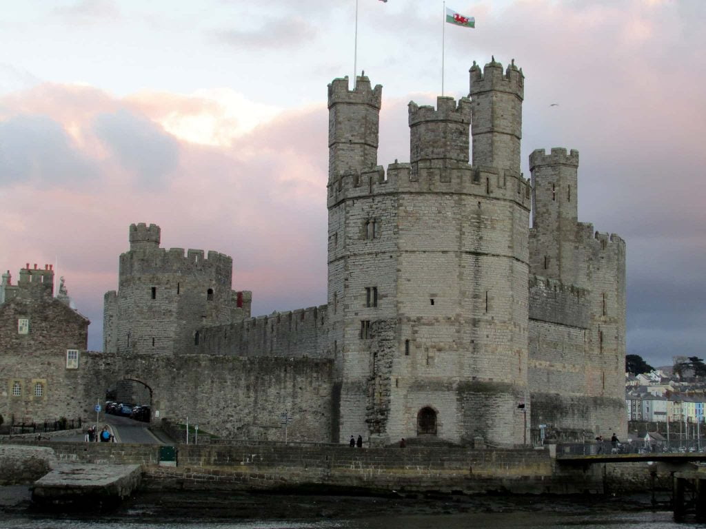 Caernarfon Castle towers