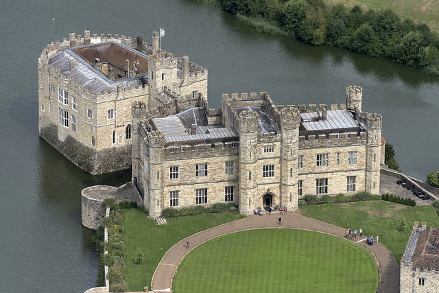 Aerial View of Leeds Castle