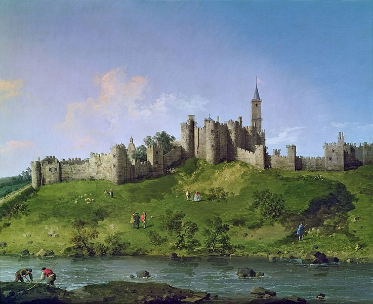 Alnwick Castle Painting by Canaletto