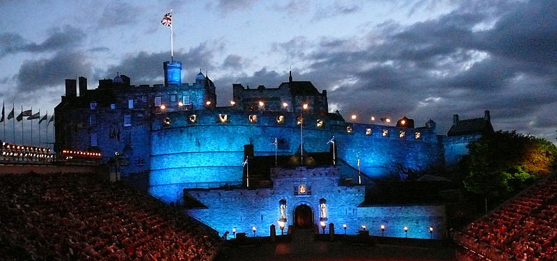 Edinburgh Castle at night