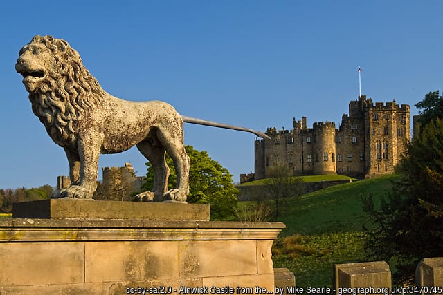 Alnwick Castle from the Lion Bridge by Mike Searle