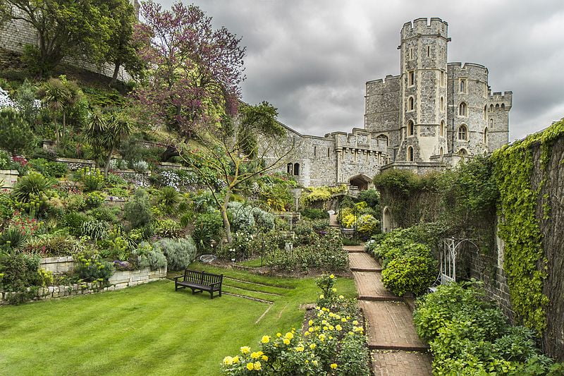 Beautiful view of the park at Windsor Castle