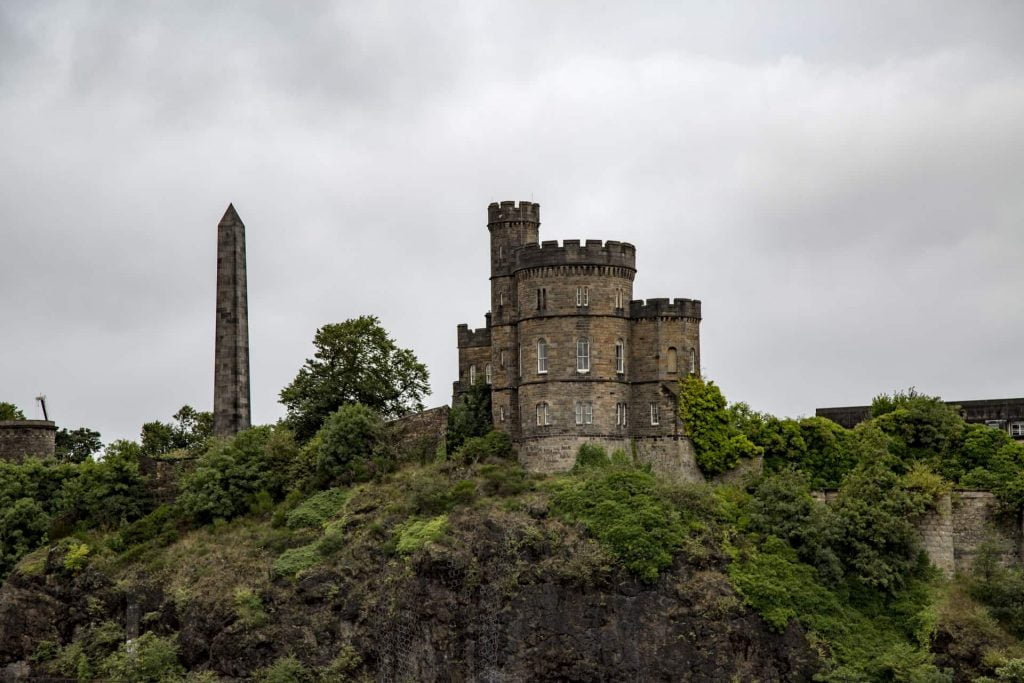 View of the Edinburgh Castle towers