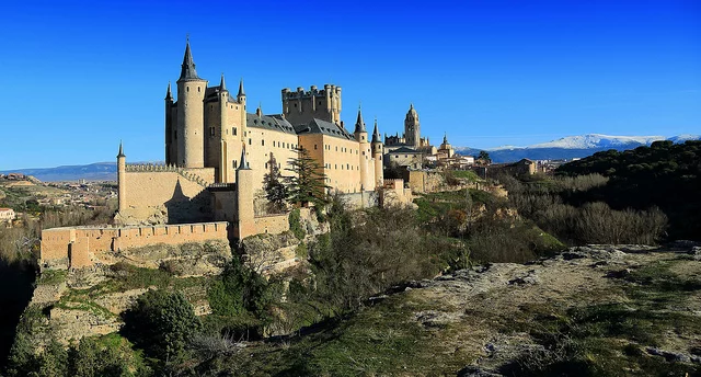 Picturesque view of Alcazar de Segovia