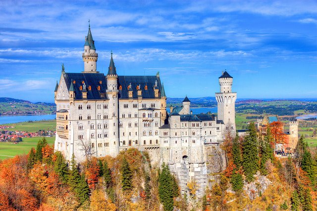 Schloss Neuschwanstein from Marienbrücke