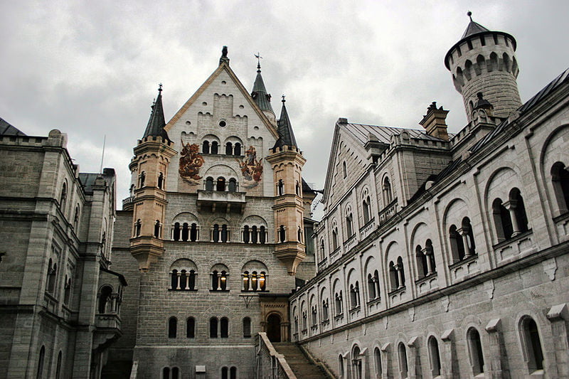 Neuschwanstein Castle Courtyard