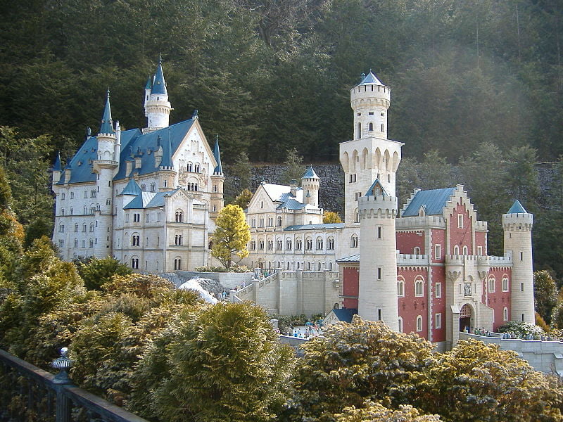 Neuschwanstein Castle in Tobu World Square