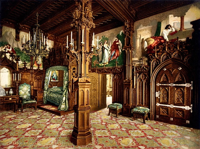 Neuschwanstein Castle Bedroom Architecture