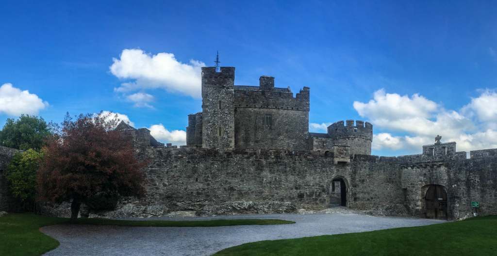 An external view of the beautiful structure of Cahir castle.