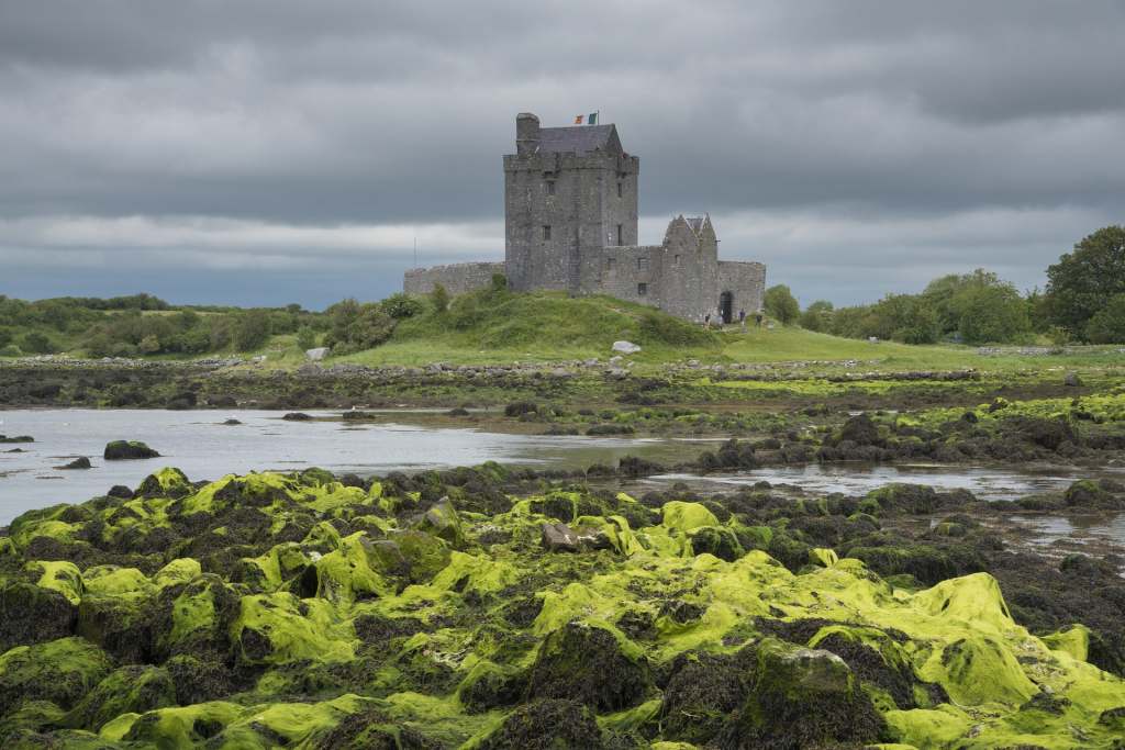 Dunguaire Castle's beautiful view from afar.