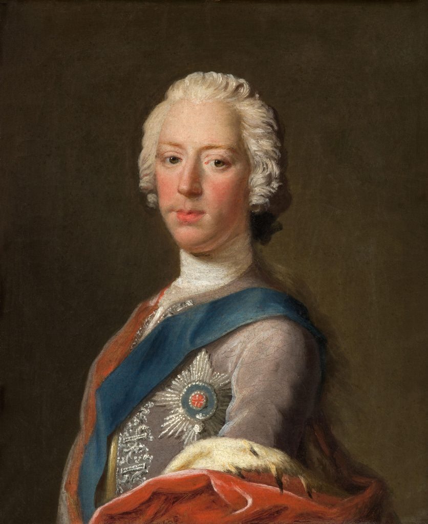 A portrait of Charles Edward Stewart (Charles III) who was supported by the Stewarts of Appin .