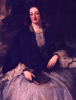 A painting of Mary, the Countess of Rosse, who oversaw the revamp of the Birr Castle moat. 