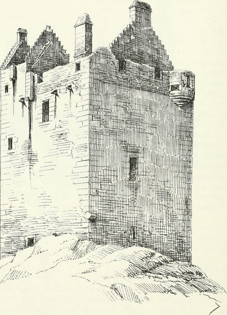 A close-up rendering of the Castle Stalker walls.