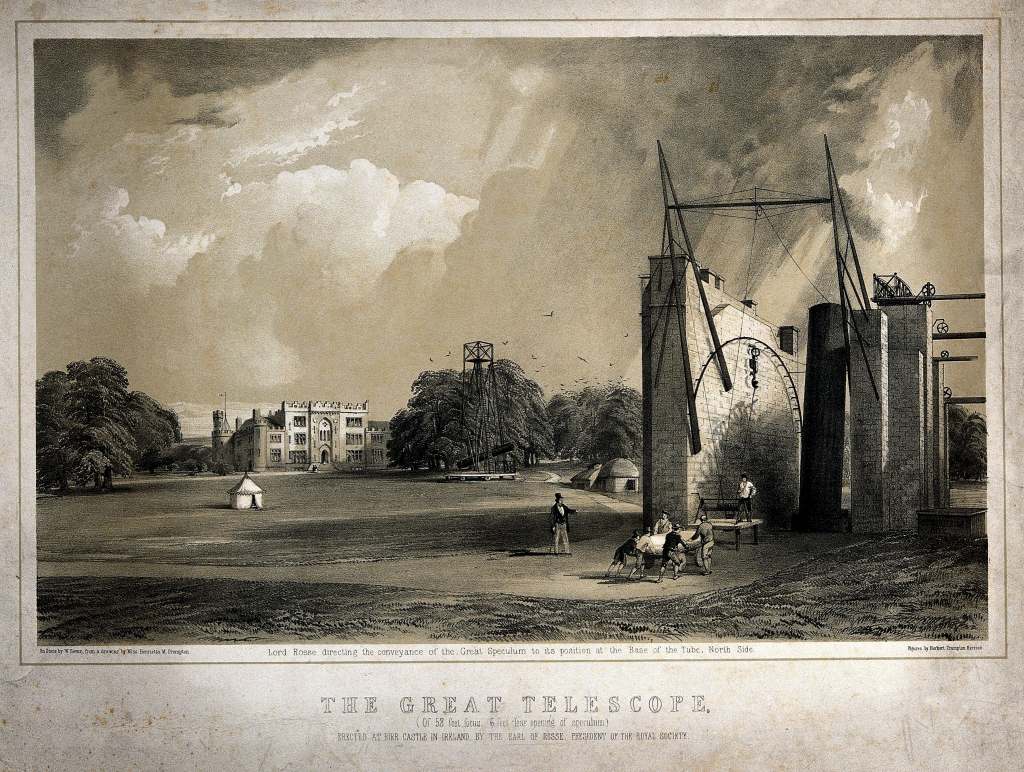 An archived image of The Great Telescope built by the 3rd Earl of Rosse.