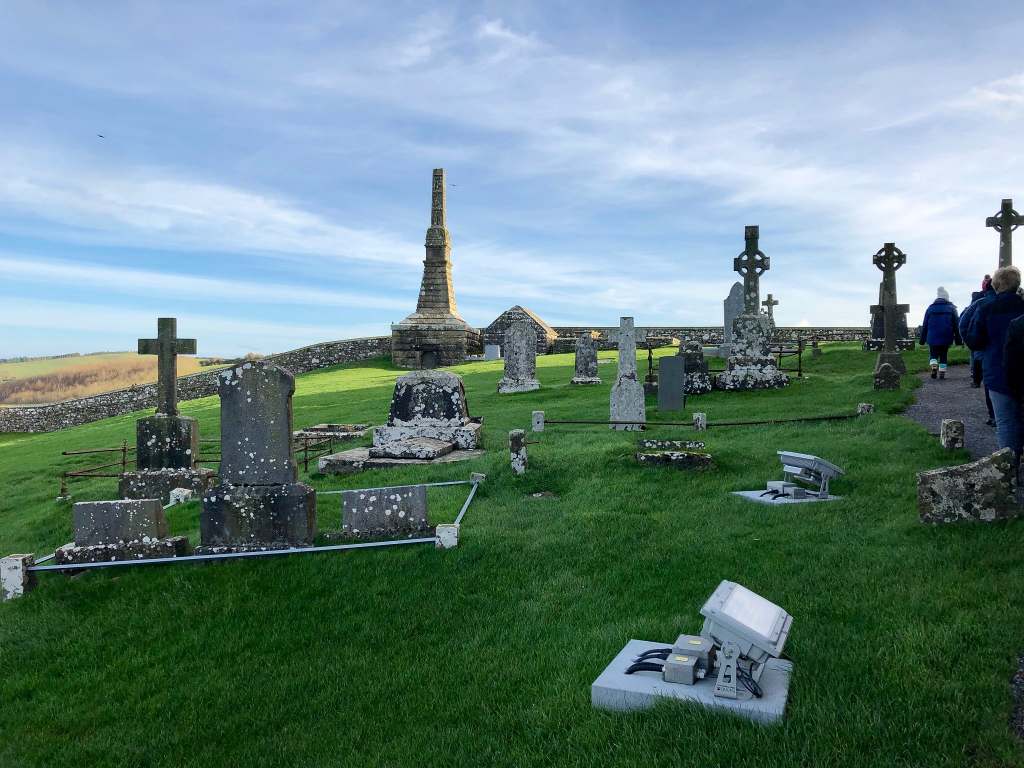 The graveyard at the Rock of Cashel. 