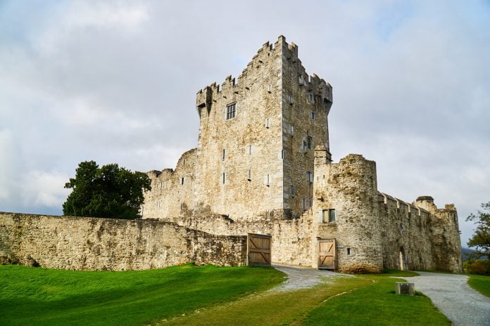 A view of the formidable architecture of Ross Castle.