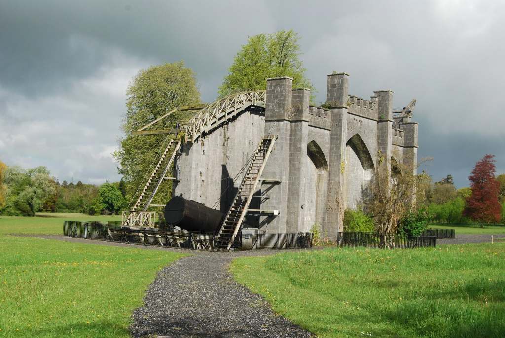 The 72-inch reflecting telescope found at the grounds of Birr Castle. 