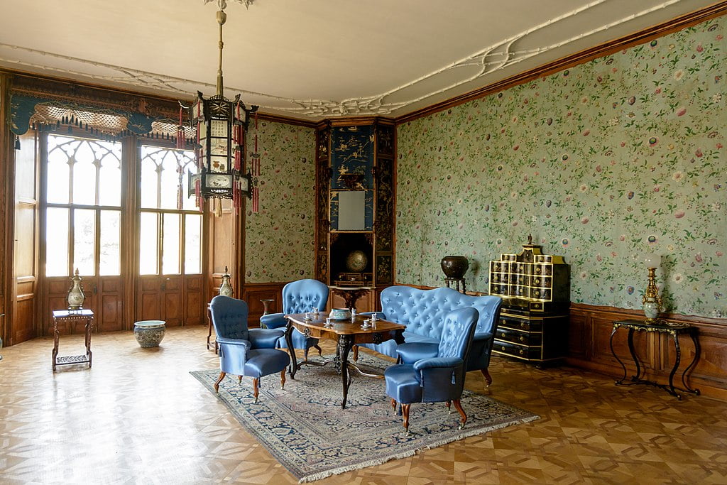 A peak of Lednice Castle's interior. 