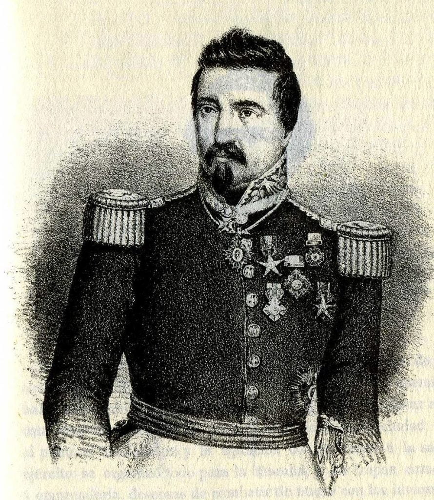 A portrait of Pedro de Ampudia.