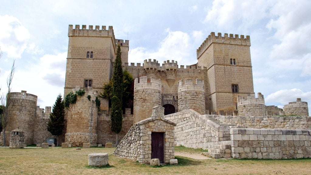The back part of Castle Ampudia.