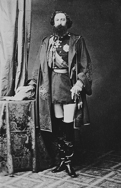 A portrait of Ferdinand II of Portugal. 