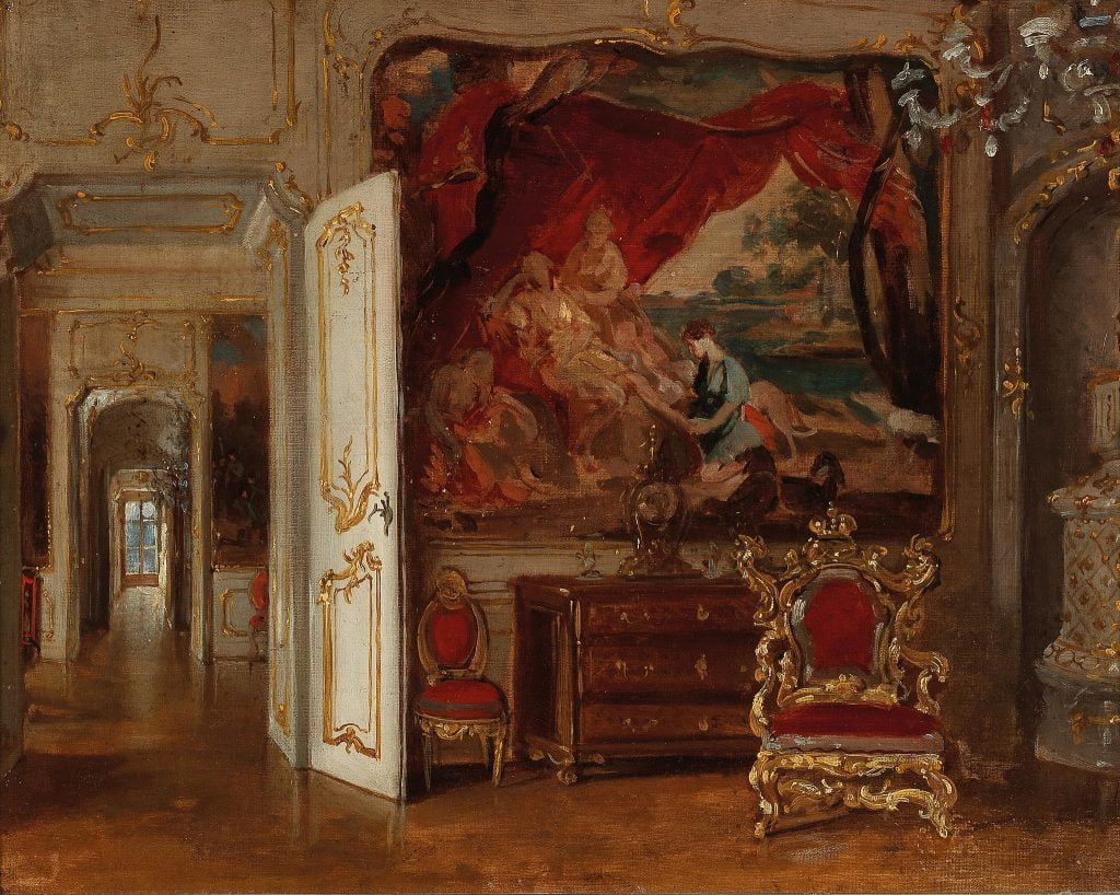 The Baroque interior of Esterháza Palace. 