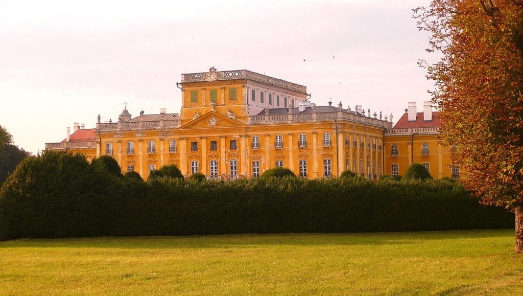 Front view of Esterhaza Castle.