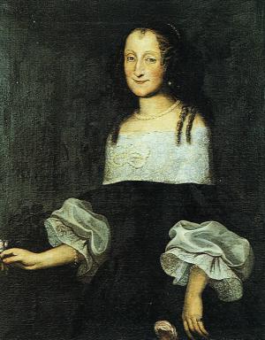 A portrait of the Baroness Katharina Elisabeth von Galler.