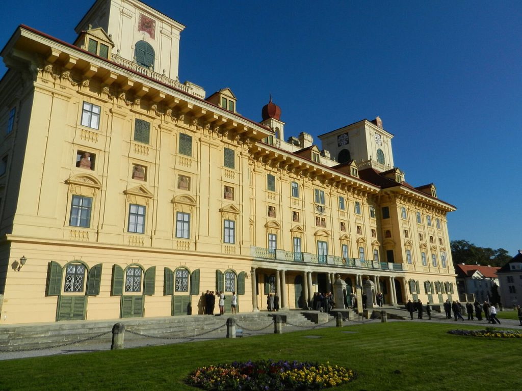 The incredible symmetry of Esterháza Palace’s classy facade.