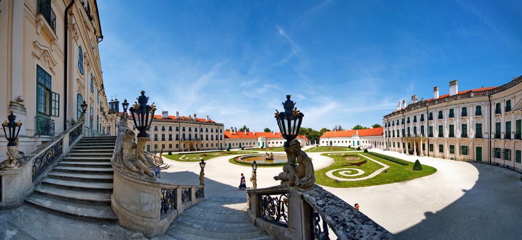 The beautiful panoramic view of Estarhaza Grounds.