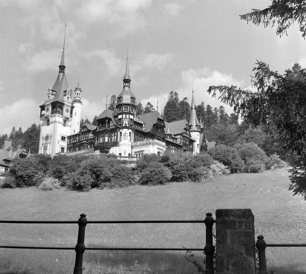 A fully completed Peles Castle in 1961. 