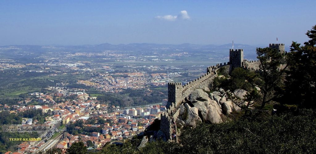 The stunning view of Castle of the Moors from afar. 