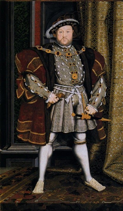 A historic portrait of King Henry VIII. 