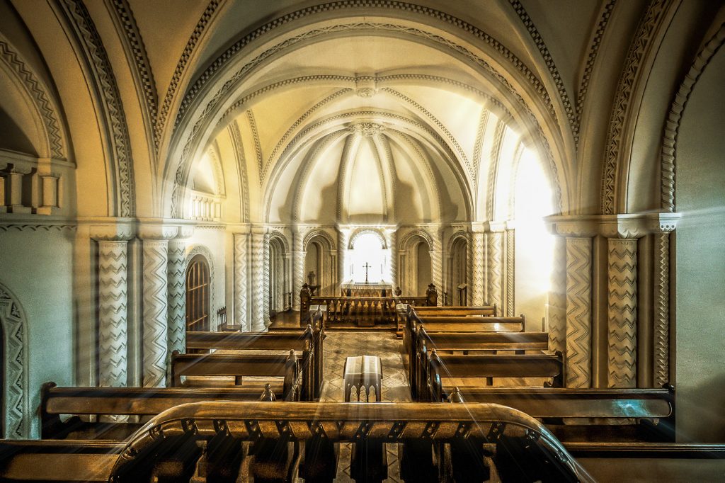 The chapel at Penrhyn Castle. 