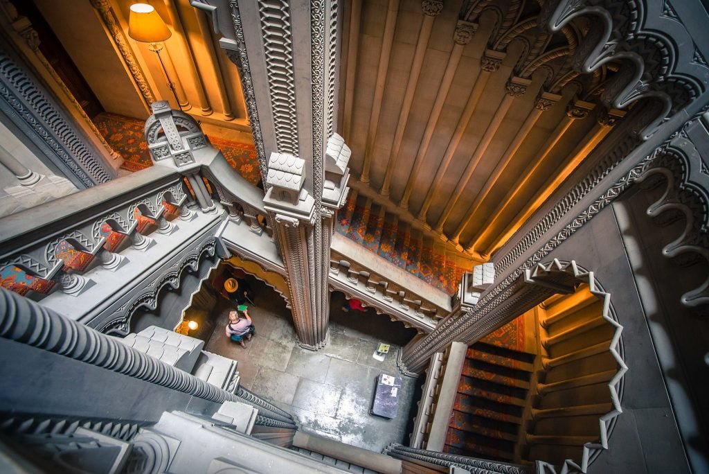 The gorgeous interior of Penrhyn Castle.