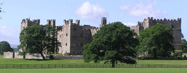 A breathtaking panoramic view of Raby Castle.