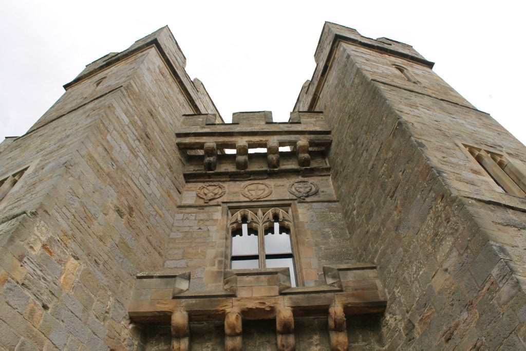A closer look of the structure of Raby Castle. 