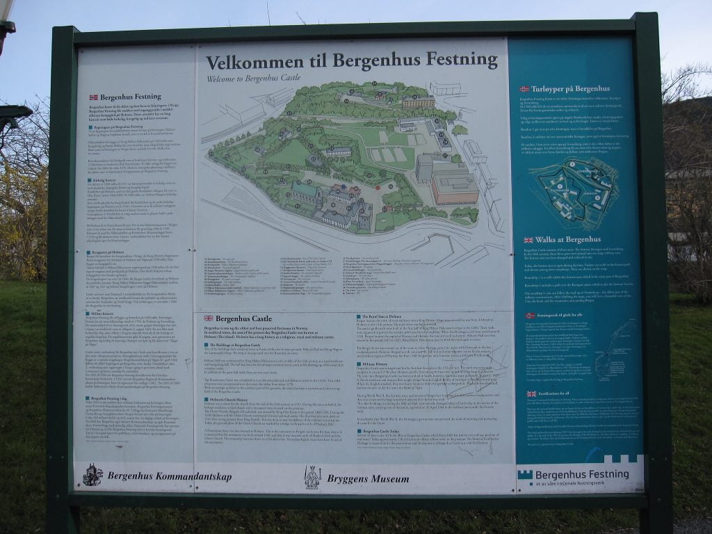 A complete map of Bergenhuss Fortress.