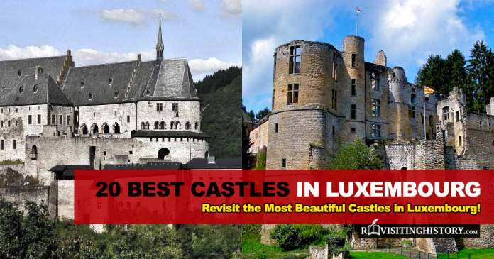 two castles lcoated in luxembourg with the name of the article
