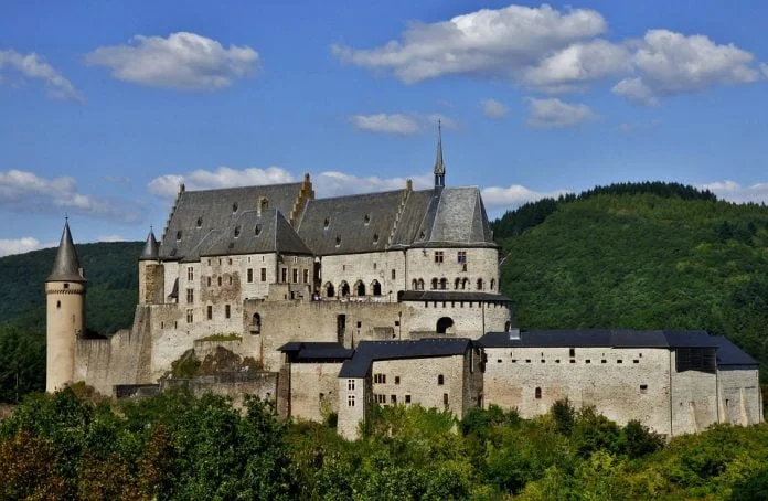 The beautiful Vianden Castle.