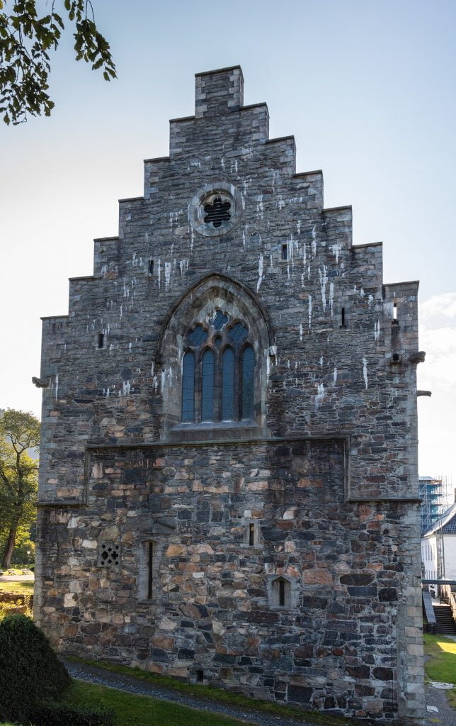 The Bergenhus Castle upclose.  