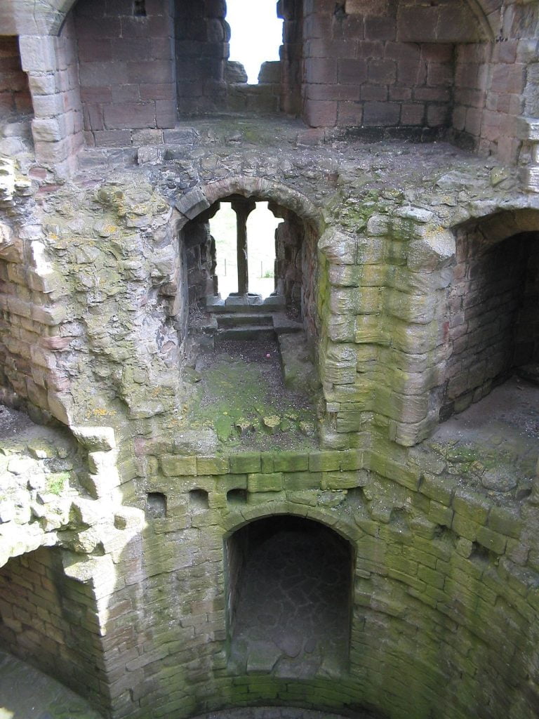 The architectural structure of Dunstanburgh Castle.