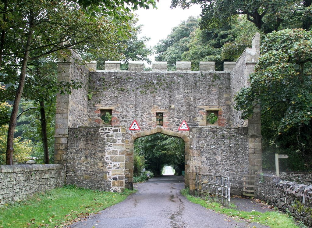 The gateway of Dunstanburgh Castle.