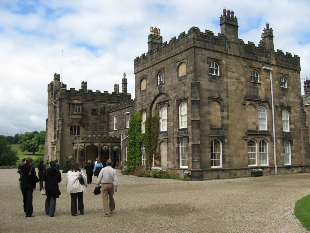 Visiting tourists on their way to Ripley Castle.