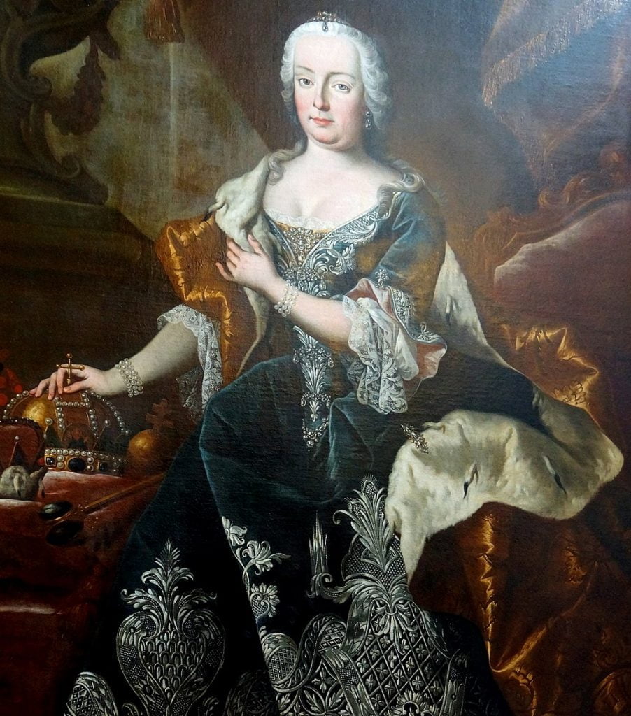 A painting of Maria Theresa.