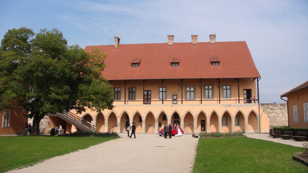The Gothic Bishop's palace at the Eger Castle.